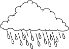 Розмальовка «Дощ» (35 фото)